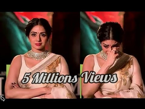 Sridevi cries speaking on her Pakistani co-stars from the movie, 'Mom': "I miss you all"
