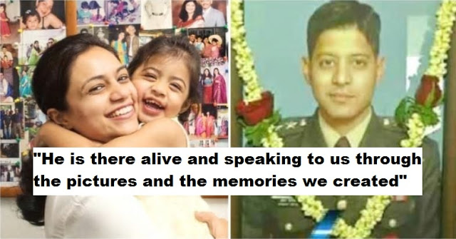 Wife of martyred soldier writes a beautiful letter remembering her late husband