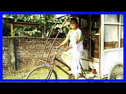 55 year old woman works as a rickshaw-puller to fulfill her daughter's dreams