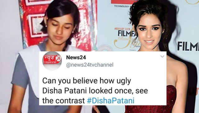 Actress Disha Patani responds to News Channel calling her childhood pic ‘Ugly’