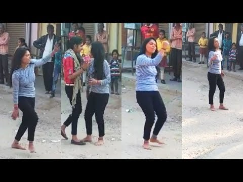 Drunk girl dances in front of her boyfriend's house: "Tere Ishq Mein Nachenge"