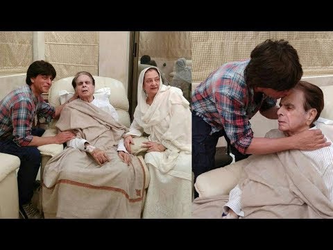 Shah Rukh Khan visits his idol Dilip kumar. See pictures of their heartwarming meeting