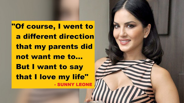 Sunny Leone shares what was her parent's reaction to her past profession and how they dealt with it