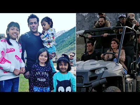 Few days after getting bail, Salman Khan continues shooting for 'Race 3' in Kashmir. See pics.