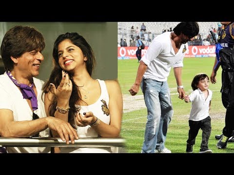 Shah Rukh Khan's kids grab all attention as they cheer for KKR in latest IPL match. See adorable Pics.