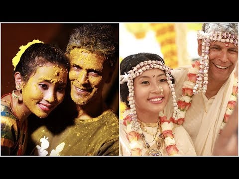 Here are all the adorable pics from Milind Soman-Ankita Konwar's simple, yet beautiful wedding