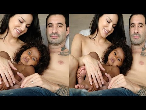 480px x 360px - Sunny Leone shares a topless picture with her daughter and husband. Gets  trolled online.