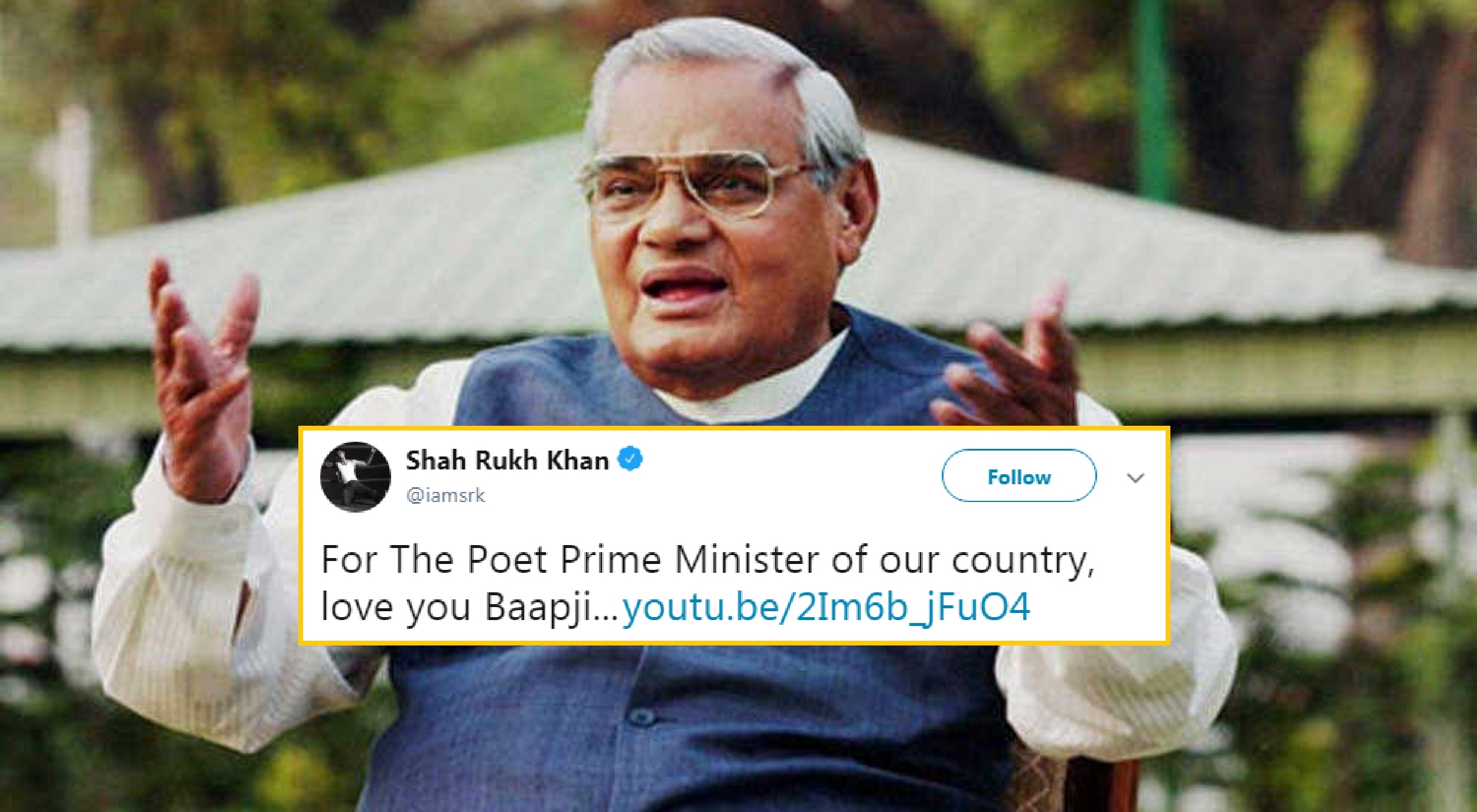 Here is how Bollywood celebs reacted to the passing of Atal Bihari Vajpayee