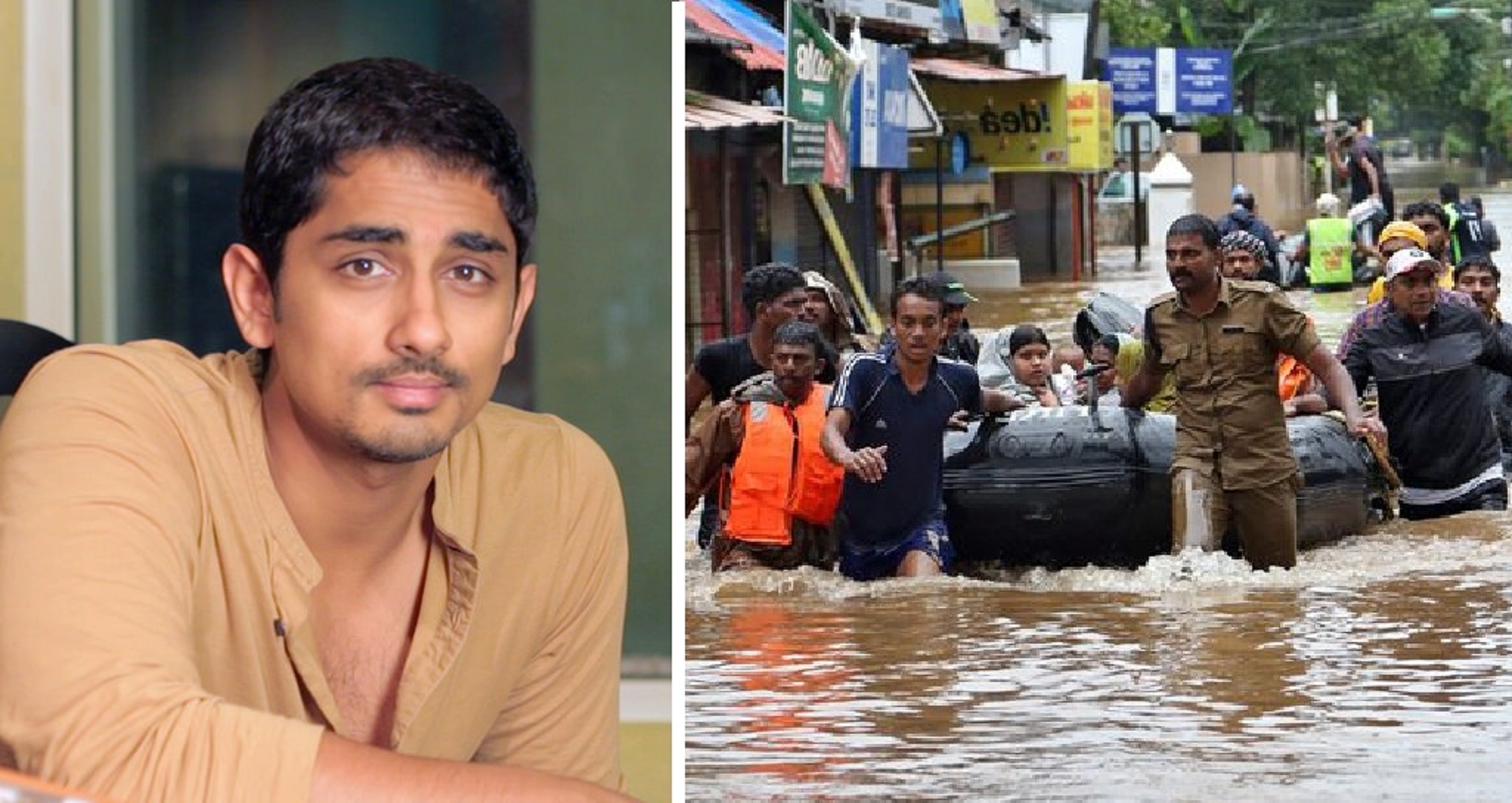 Actor Siddharth inspires people to take #KeralaDonationChallenge to help those affected by the floods!