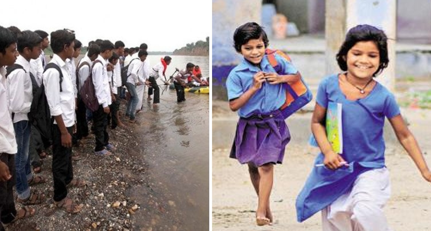 In this MP village: Students cross Forests and Rivers Everyday to reach School