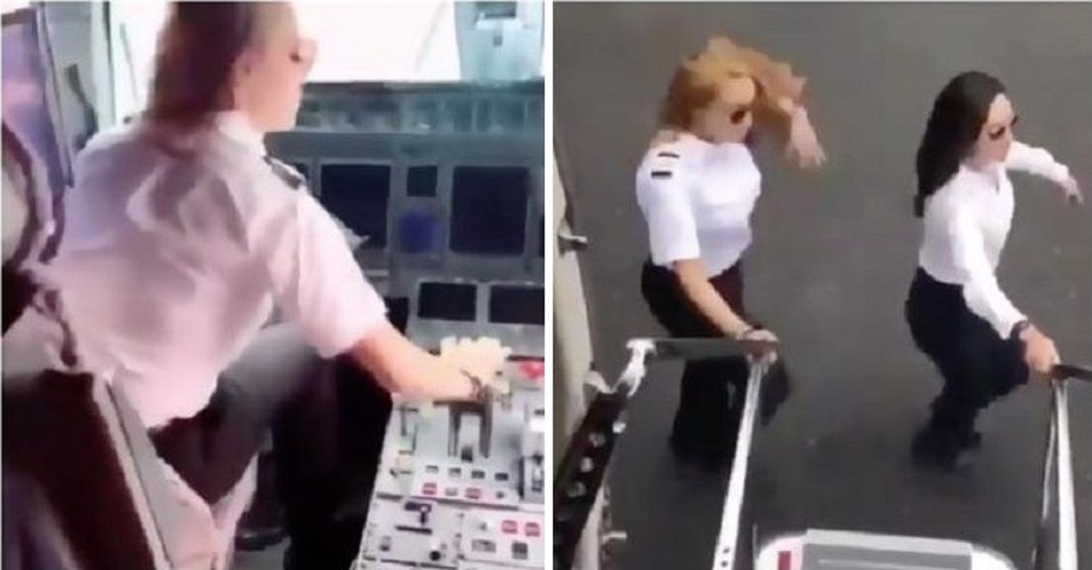 Forget about ‘Moving-Cars’, these female pilots did the ‘Kiki Challenge’ off a moving-plane!