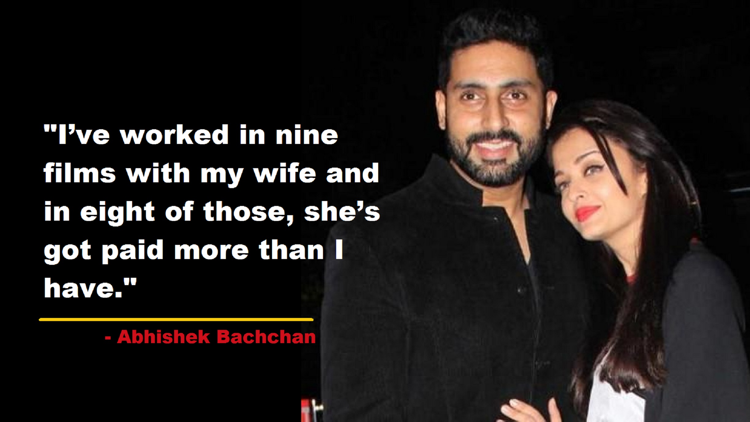Abhishek Bachchan Speaks On Gender Paygap, Says Aishwarya Is Paid More Than Him