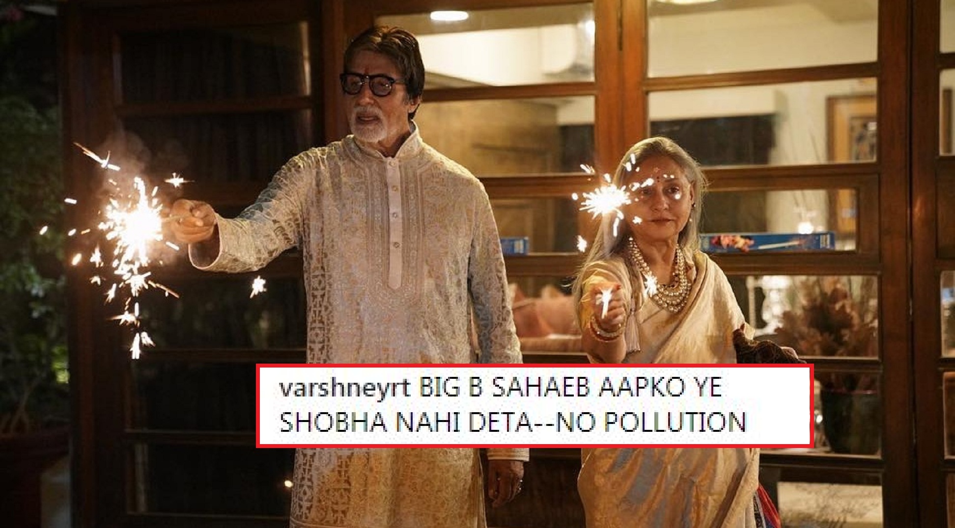Amitabh Bachchan Dragged By Fans For Bursting Crackers on Diwali