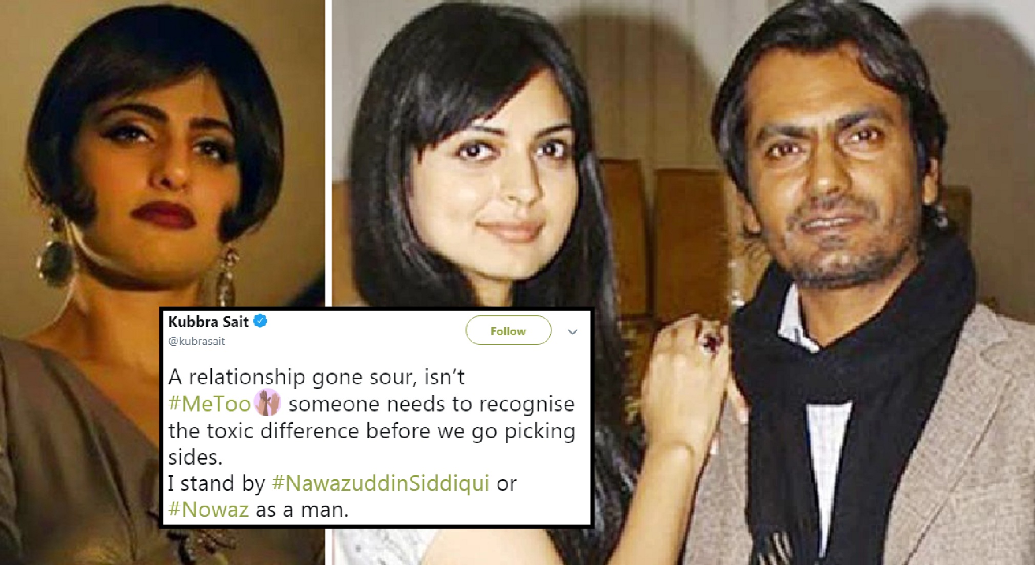 “A relationship gone sour, isn’t #MeToo” – Kubbra Sait Supports Nawazuddin Siddiqui Amidst His Ex’s Allegations Against Him