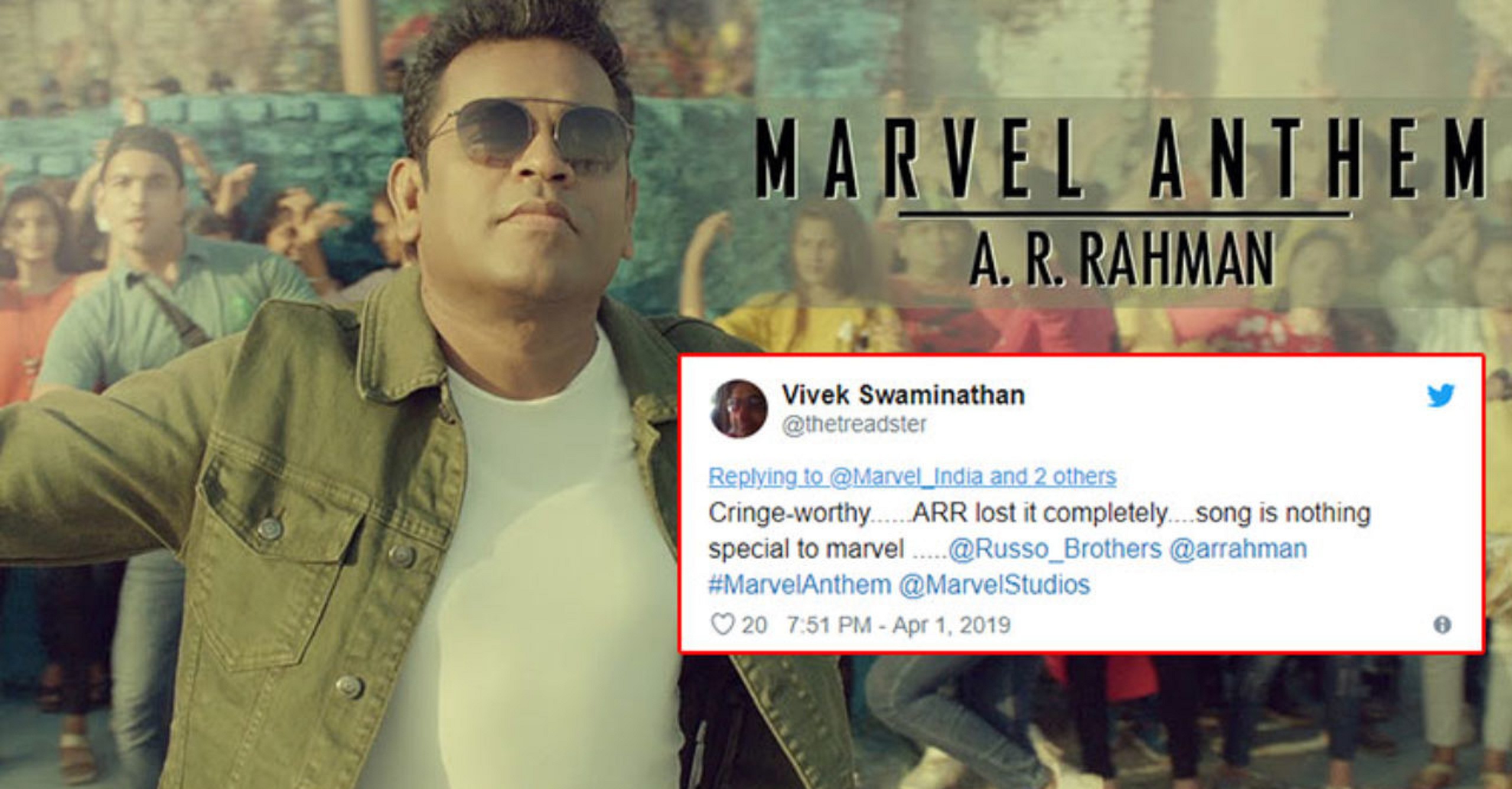 AR Rahman’s Theme-Song For Avengers: Endgame Faces Ridicule For Being a ‘Disappointment’