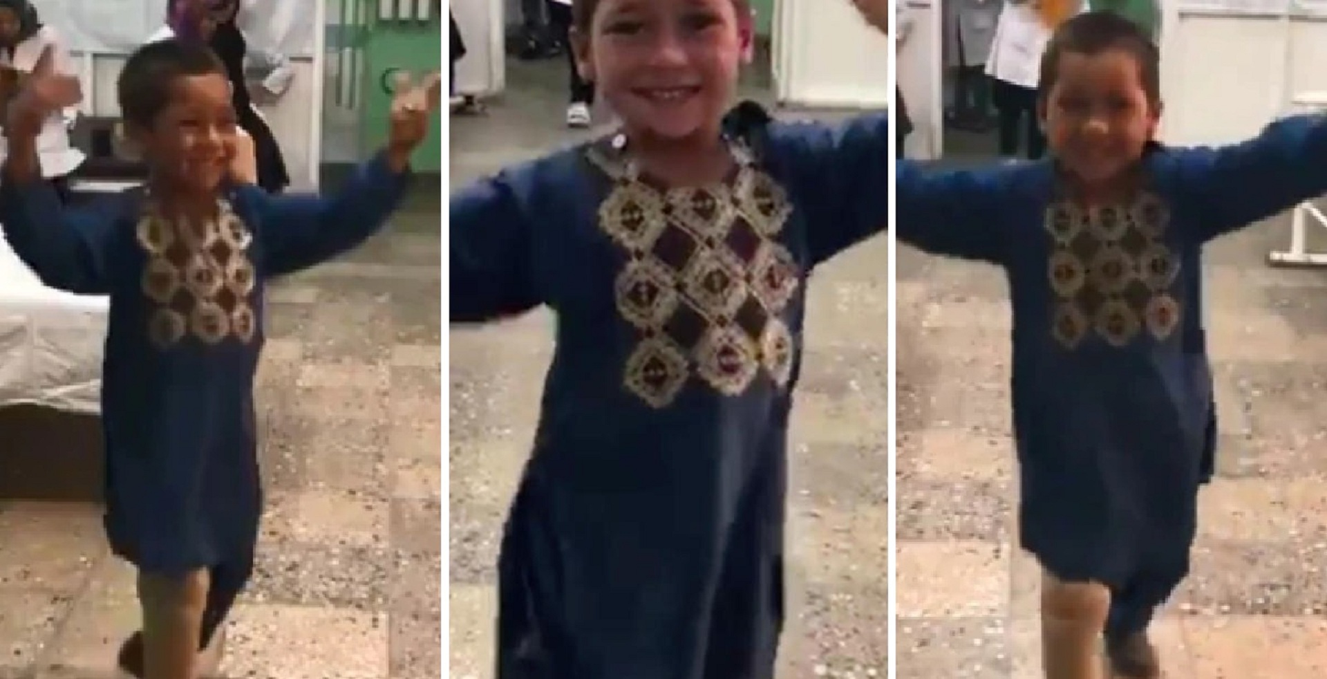 Afghan Boy Who Lost His Leg In Explosion Dances With Joy After Prosthetic Leg Placement!
