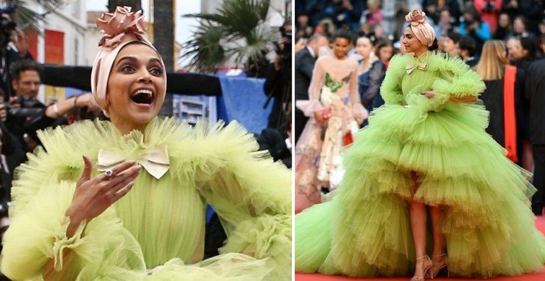 Deepika Padukone Sizzles With Her Experimental Green Outfit From Her 2nd Day at Cannes!