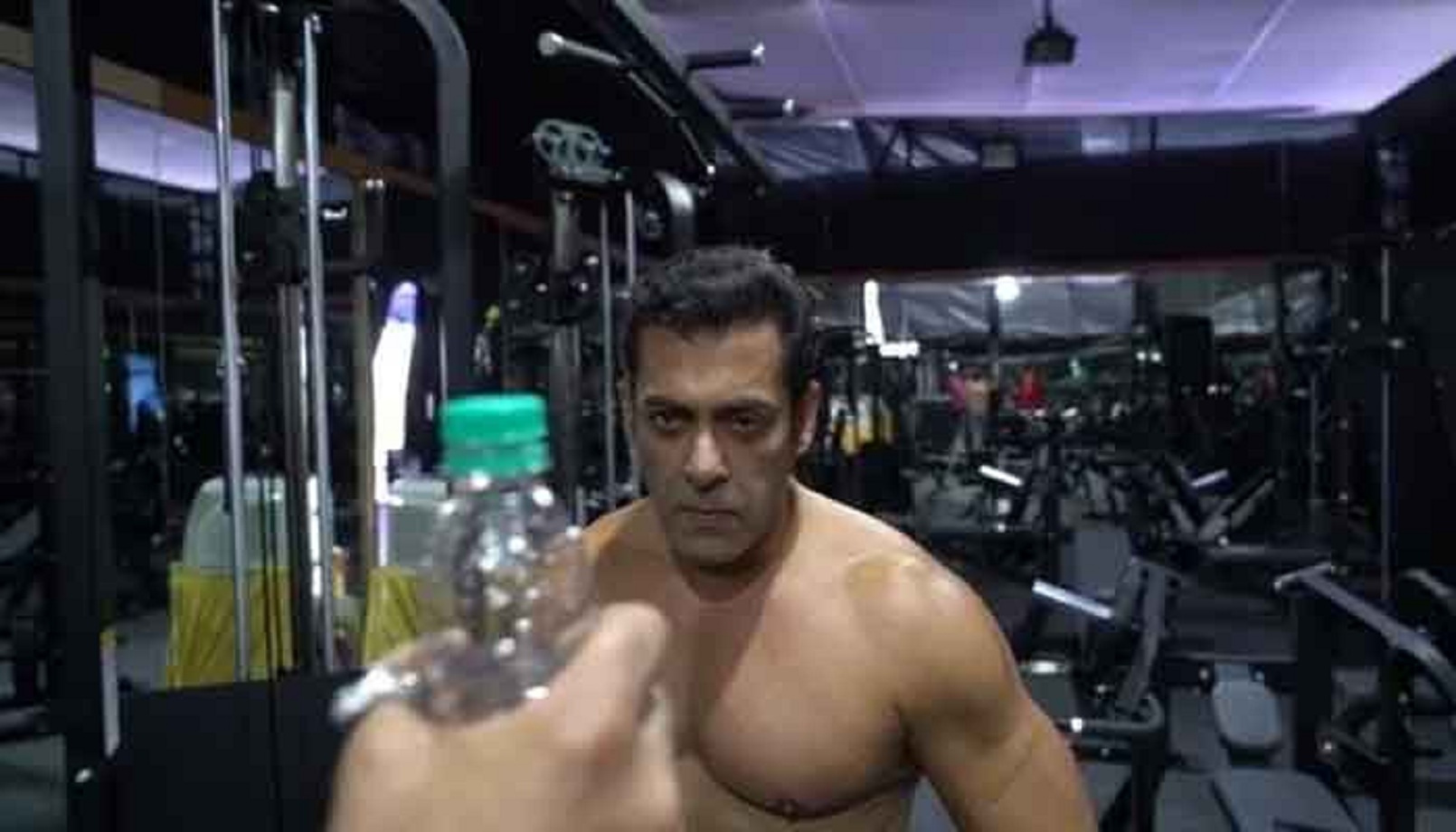 Watch: Salman Khan Goes Shirtless To Win Bottlecap Challenge!