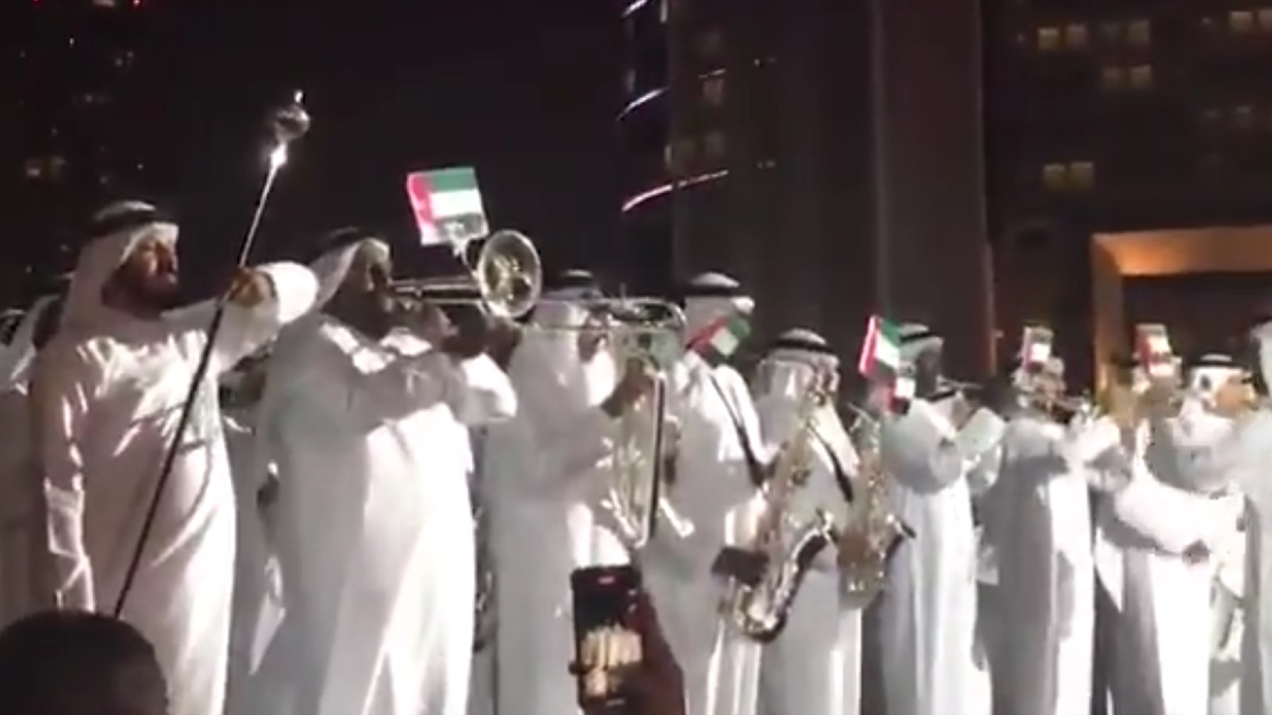 Watch: Dubai Police Plays Indian National Anthem, During Diwali Celebration