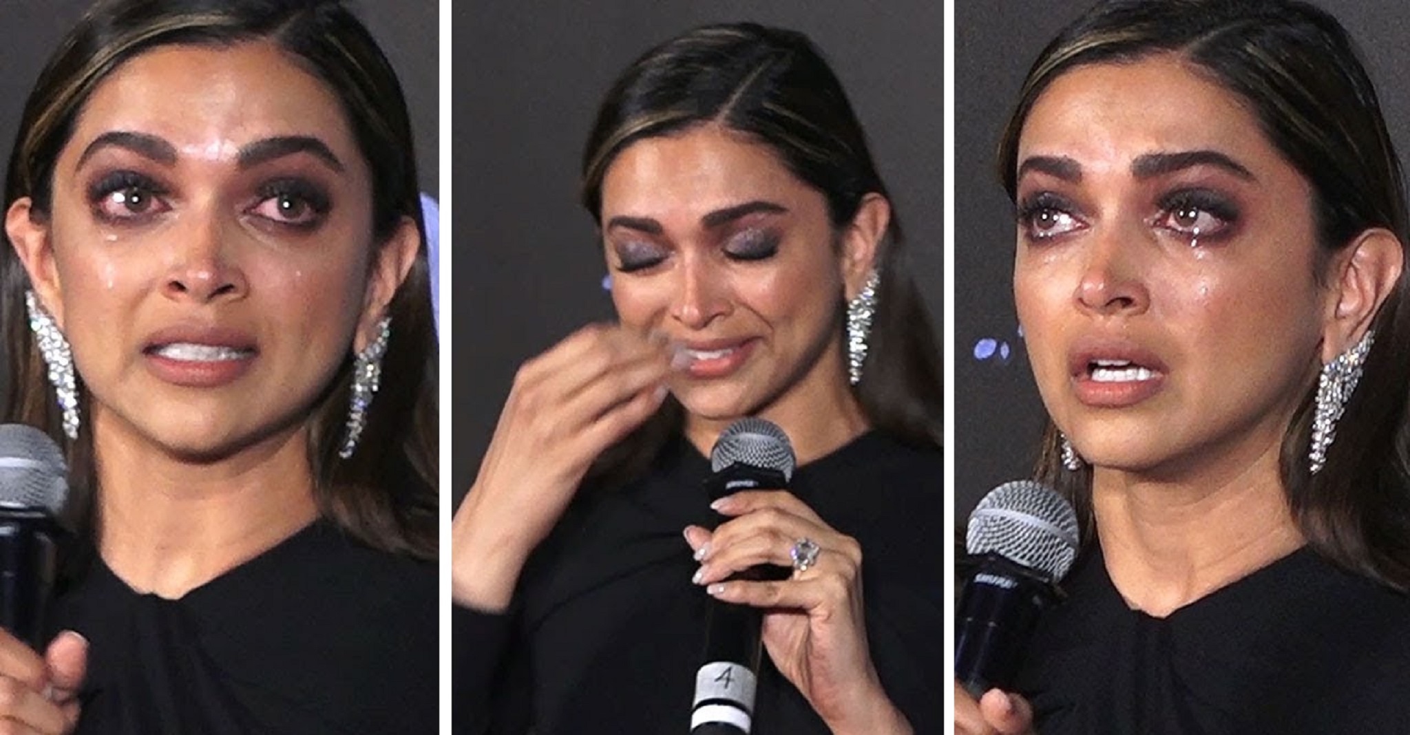 Deepika Padukone Inconsolable at the Trailer Launch of Chhapaak