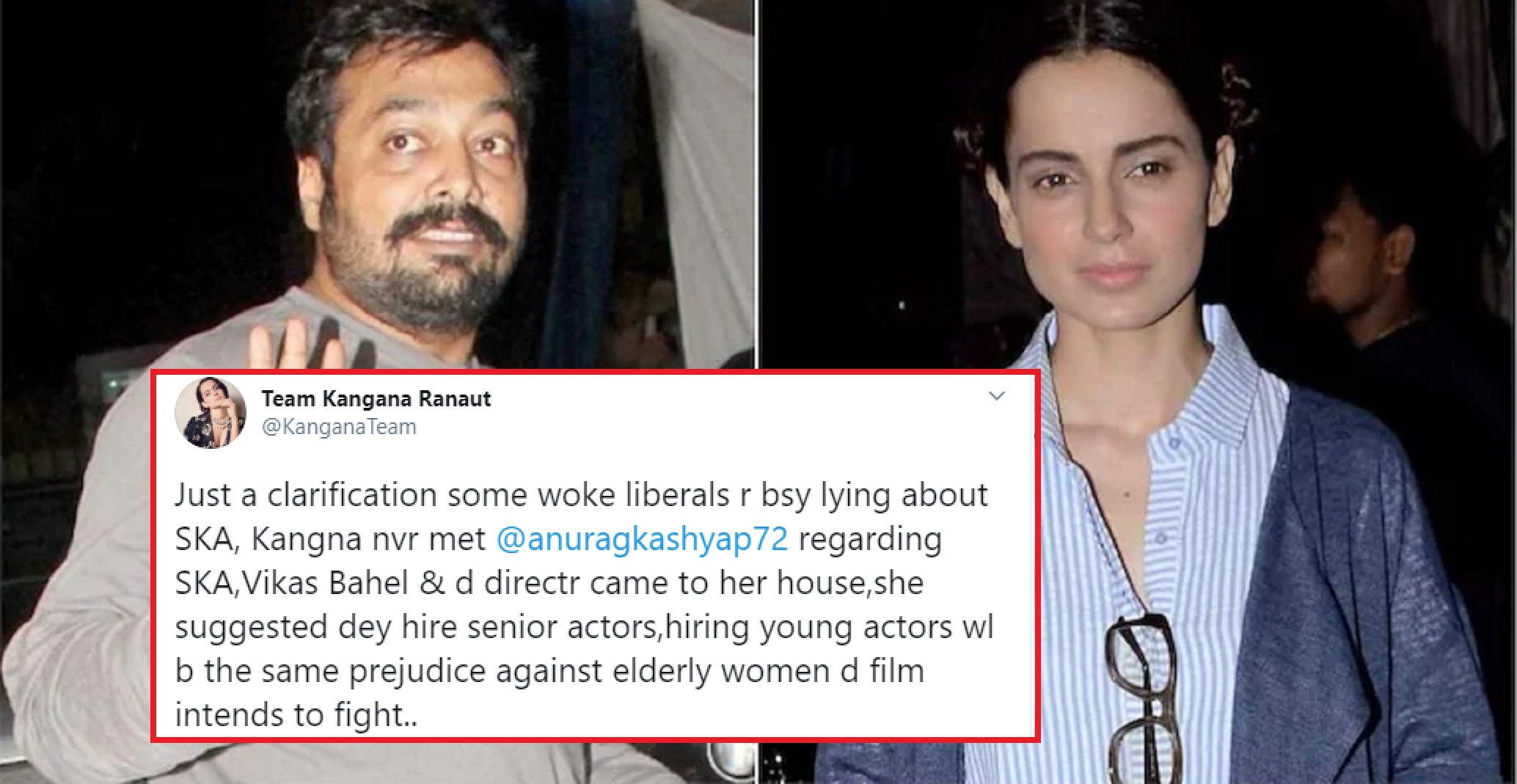 Anurag Kashyap Spreading Lies About Kangana Ranaut Regarding Saand Ki Aankh, Says the Actress’ Team