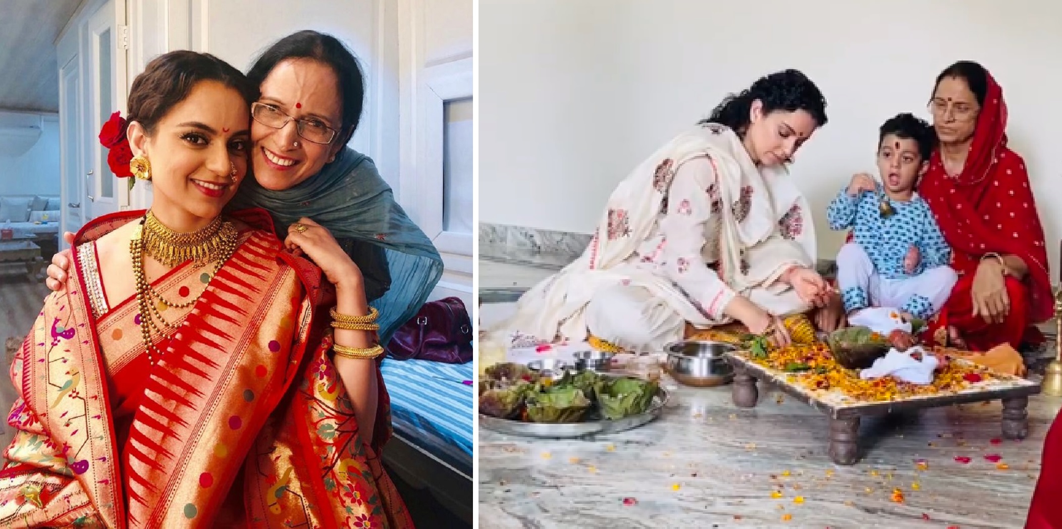 Worried About Her Safety, Kangana Ranaut’s Mother Hosts Mahamrityunjay Puja For Her