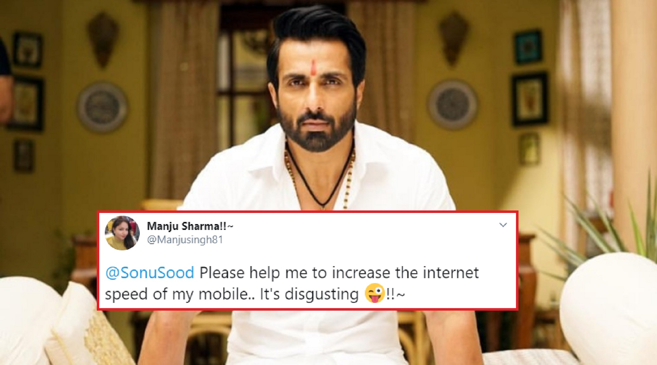 Girl Asks Sonu Sood To Increase Her Mobile Internet Speed, Here’s How He Responded…