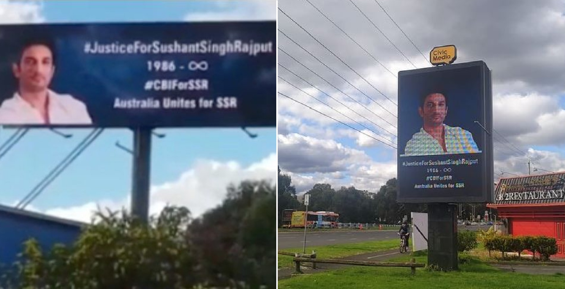 ‘Justice For Sushant Singh Rajput’ Hoarding Seen in Australia, Sister Shweta Shares Videos and Photos