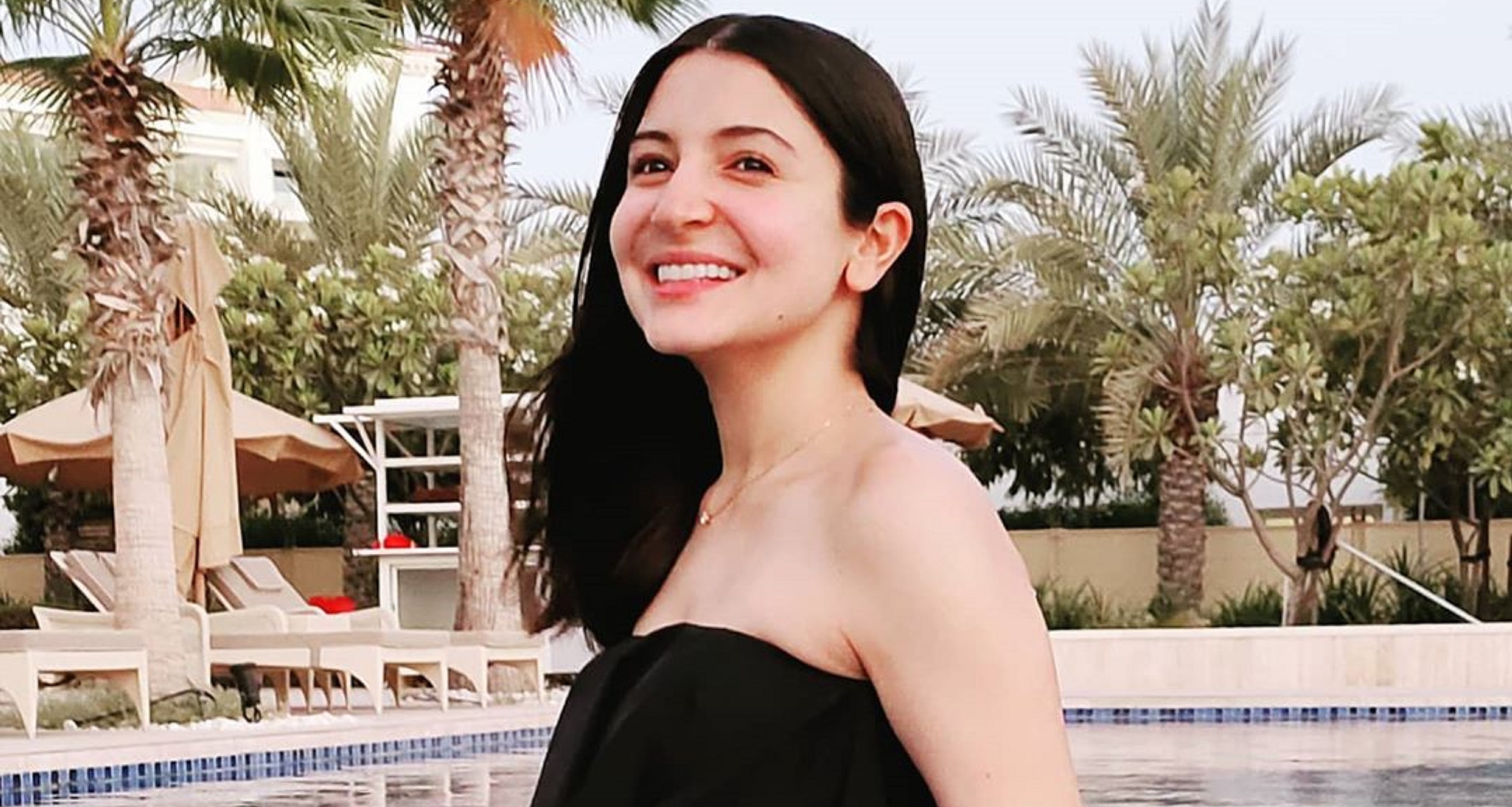 Anushka Sharma Shows Baby Bump in Pool Photo, “Acknowledging the good in life”
