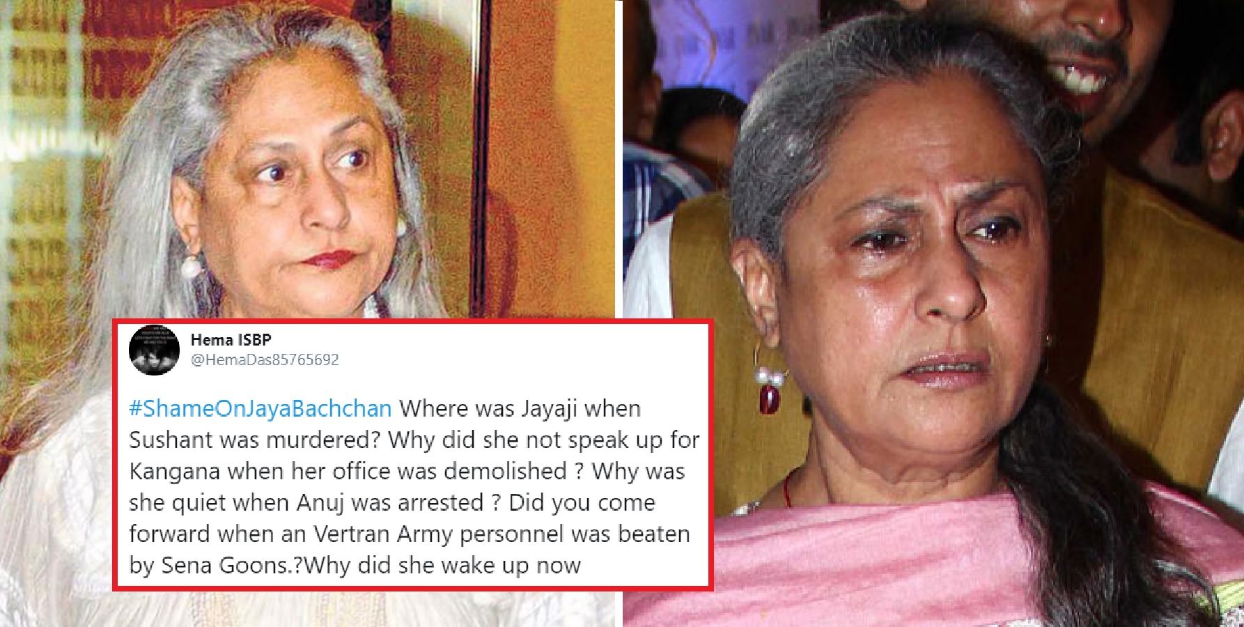 #ShameOnJayaBachchan Trends On Twitter, After She Expresses Anger With Those Criticising Bollywood