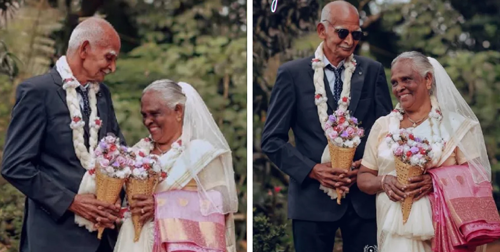Kerala Couple Does First Wedding Photoshoot 58 Years After Their Marriage!