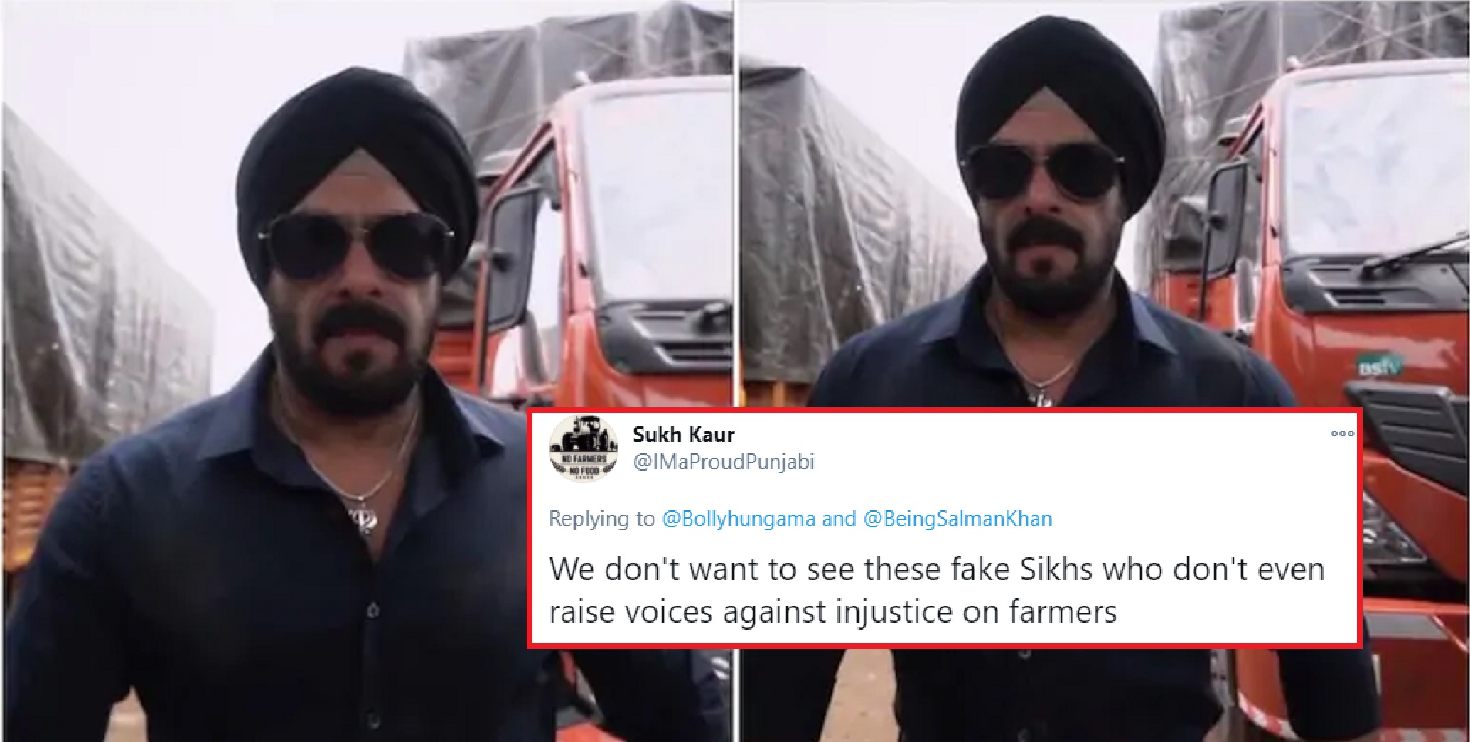 Salman Khan Shares First Look as Sikh Cop From New Film, People Call Him ‘Fake’ For Keeping Mum On Farmers’ Issue