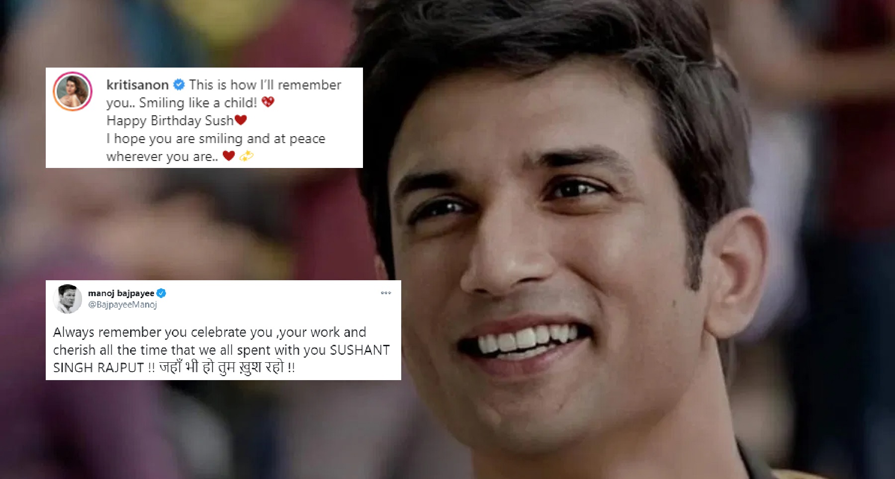 Here’s How Bollywood Stars Wished Sushant Singh Rajput On His Birthday This Week…