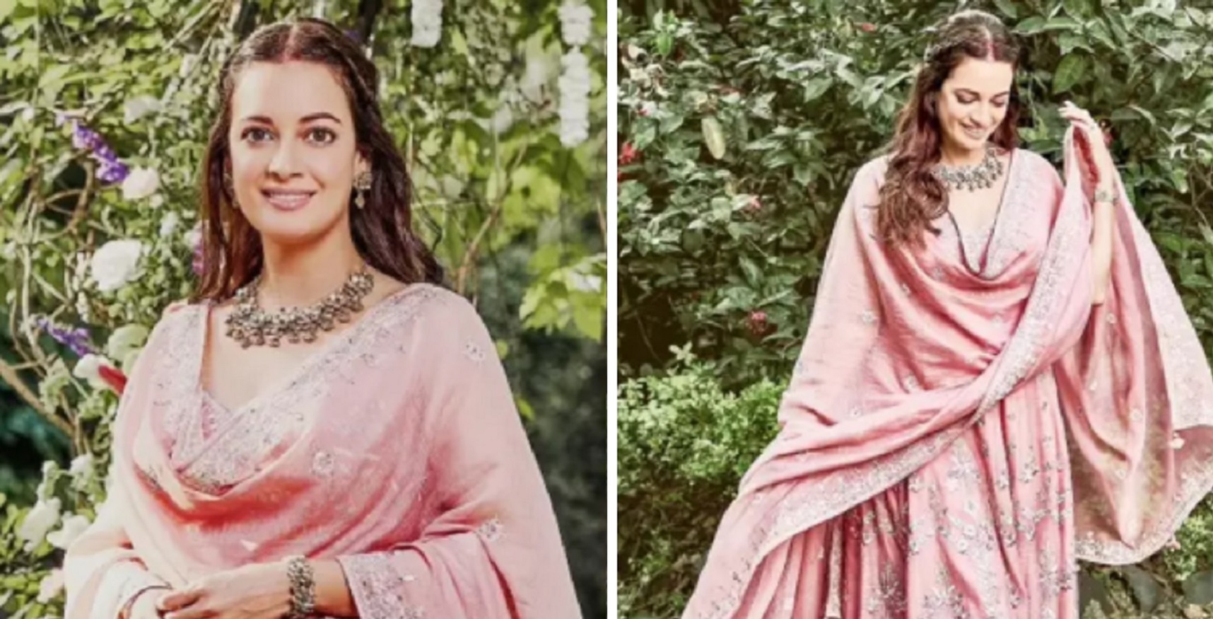 Dia Mirza Stuns In First Post-Wedding Pictures Sporting Sindoor & an Anarkali Kurta