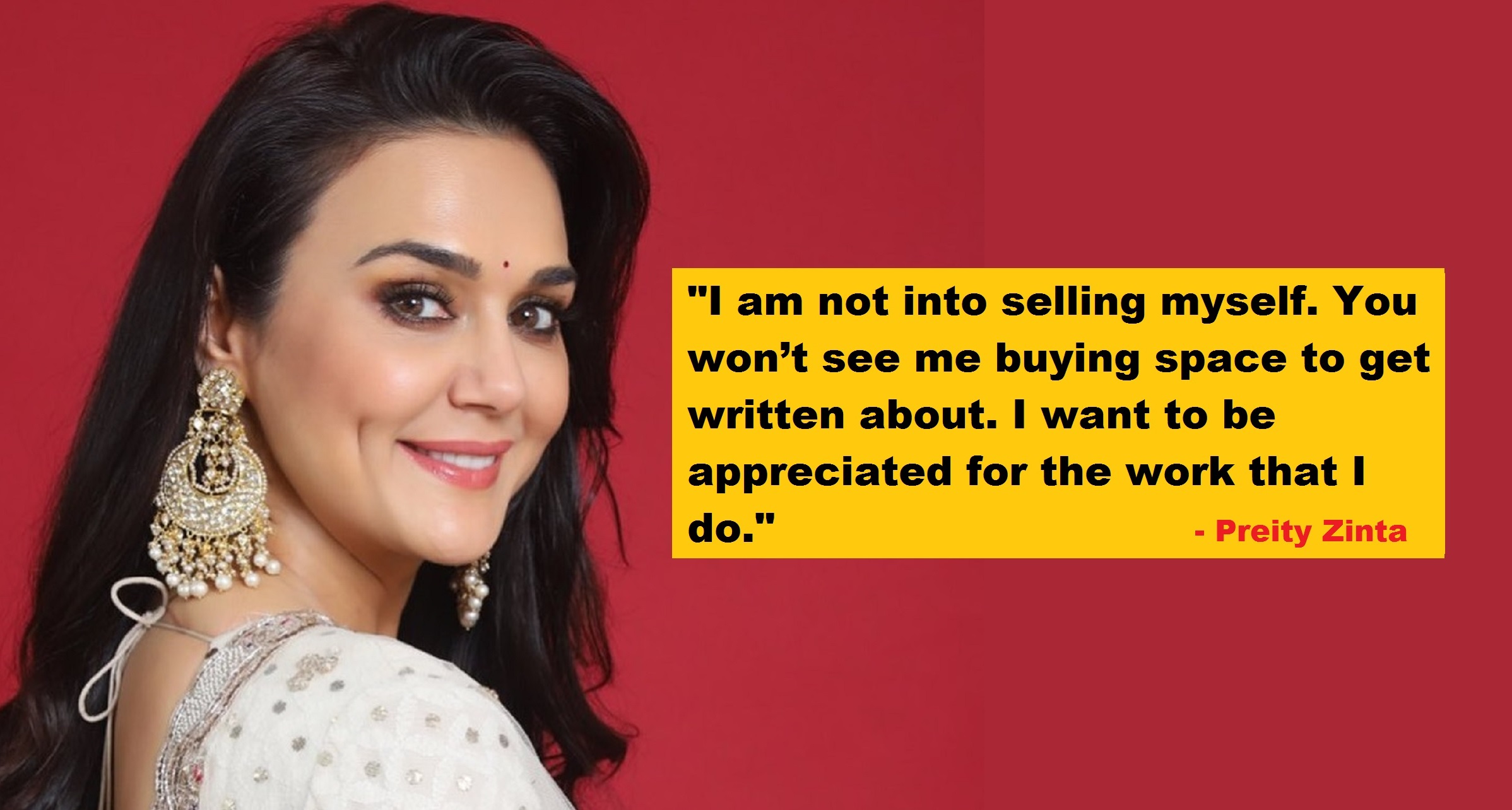 Preity Zinta Says She’s Not Seen in Bollywood Anymore as She ‘Cannot Sell Herself’