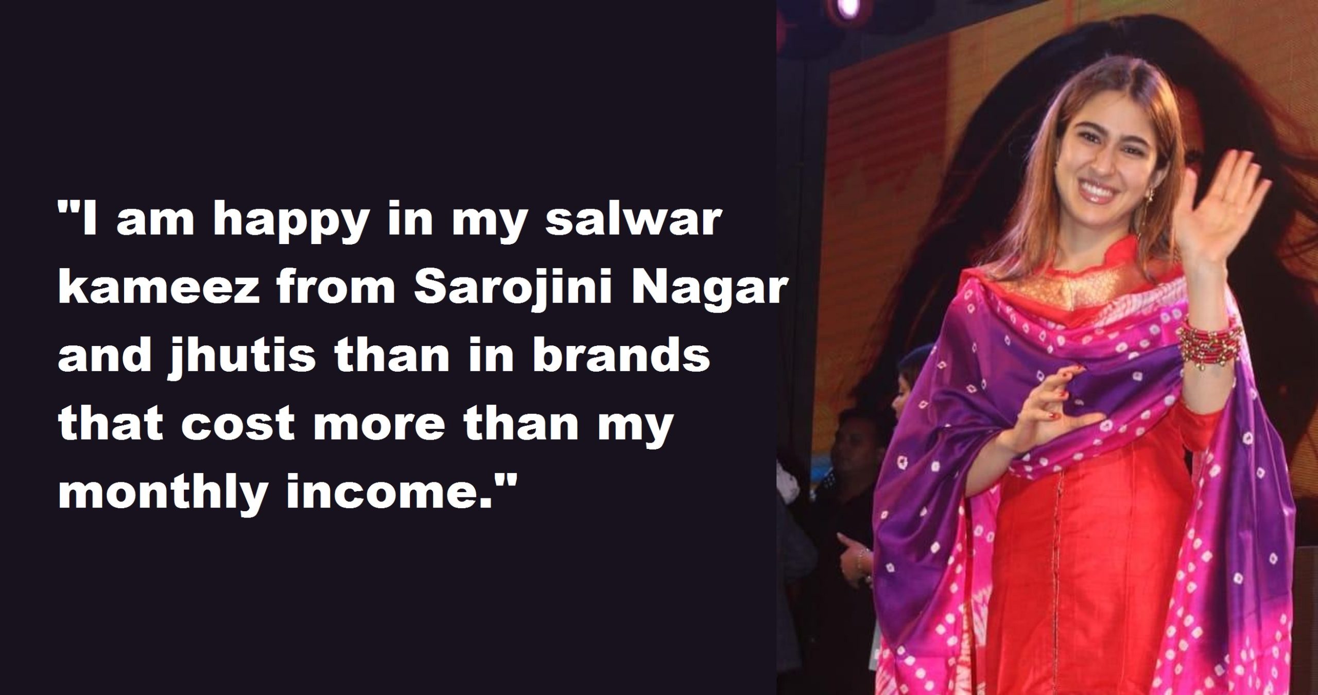 Sara Ali Khan Says She Doesn’t Wear Branded Clothes As They “Cost More Than Her Monthly Income”