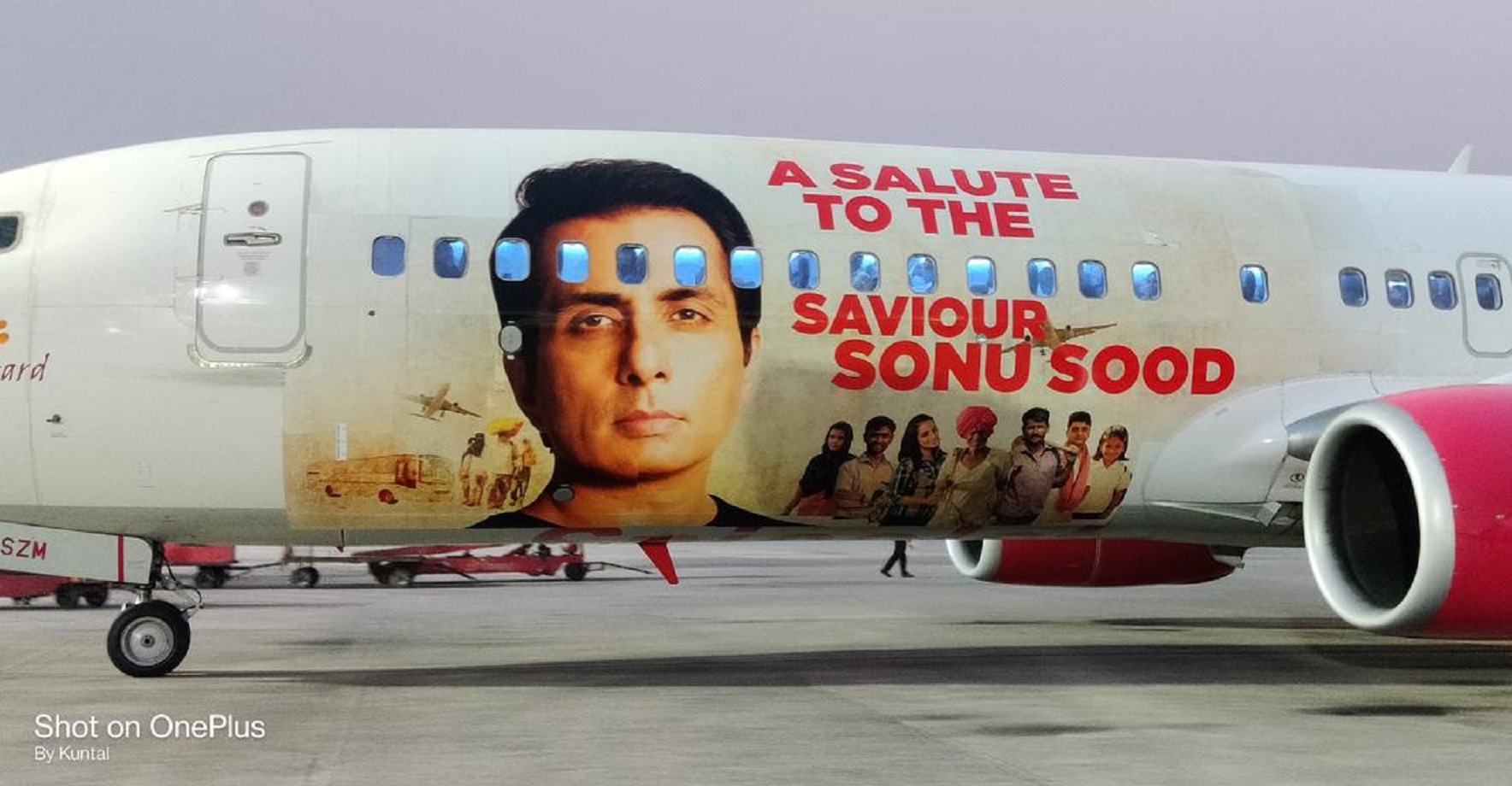 Sonu Sood Remembers How He Came To Mumbai With an ‘Unreserved Ticket’, After Spice Jet Honours Him With His Face On Their Plane