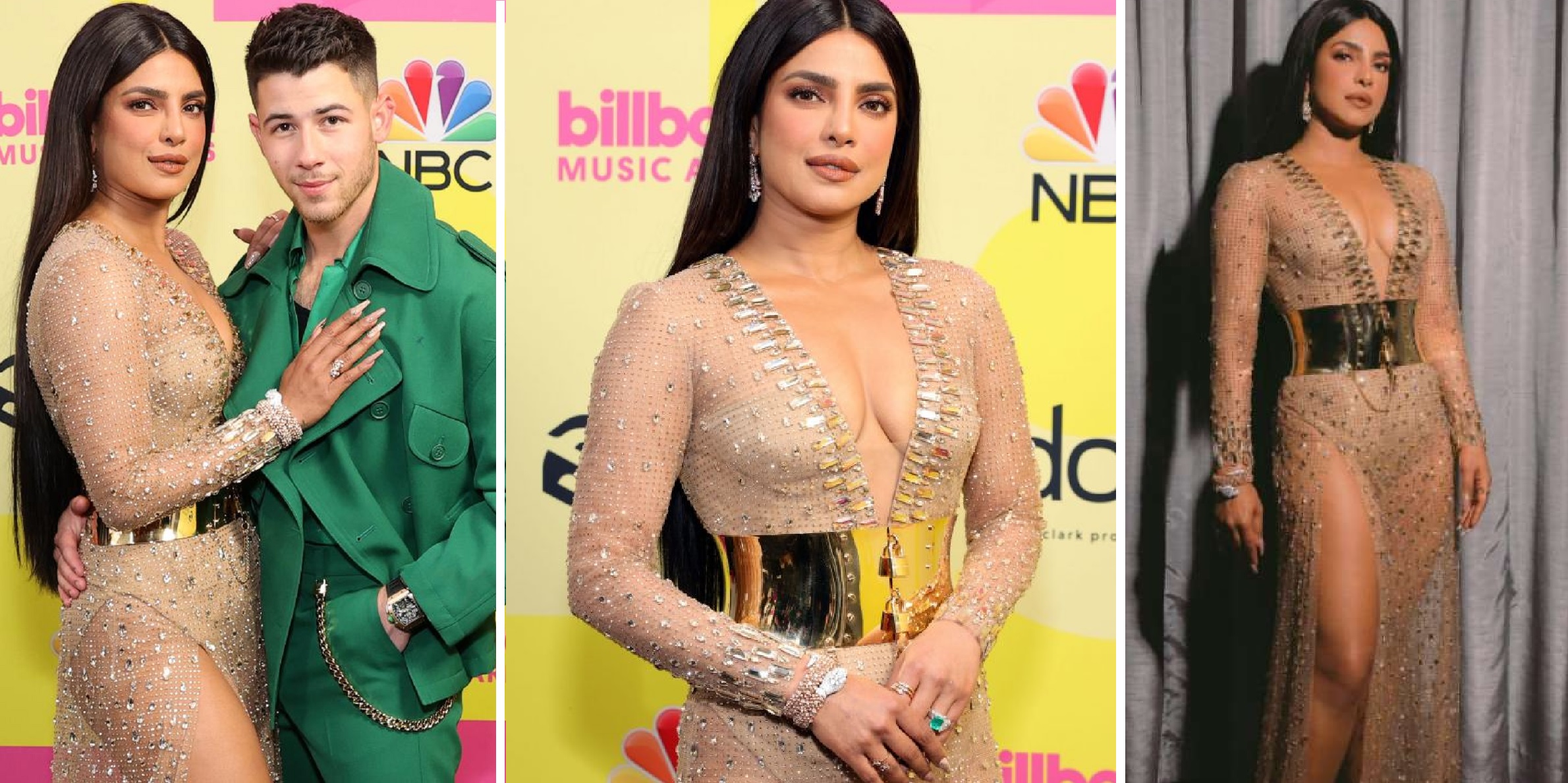 Priyanka Chopra Dazzles In Figure-Hugging Shimmering Gown At Billboard Music Awards