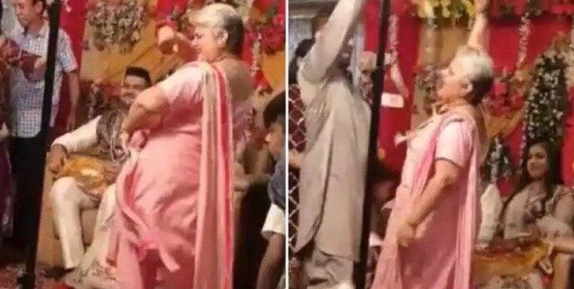 Mother Dances A Storm On Stage At Her Son’s Wedding, Video Goes Viral