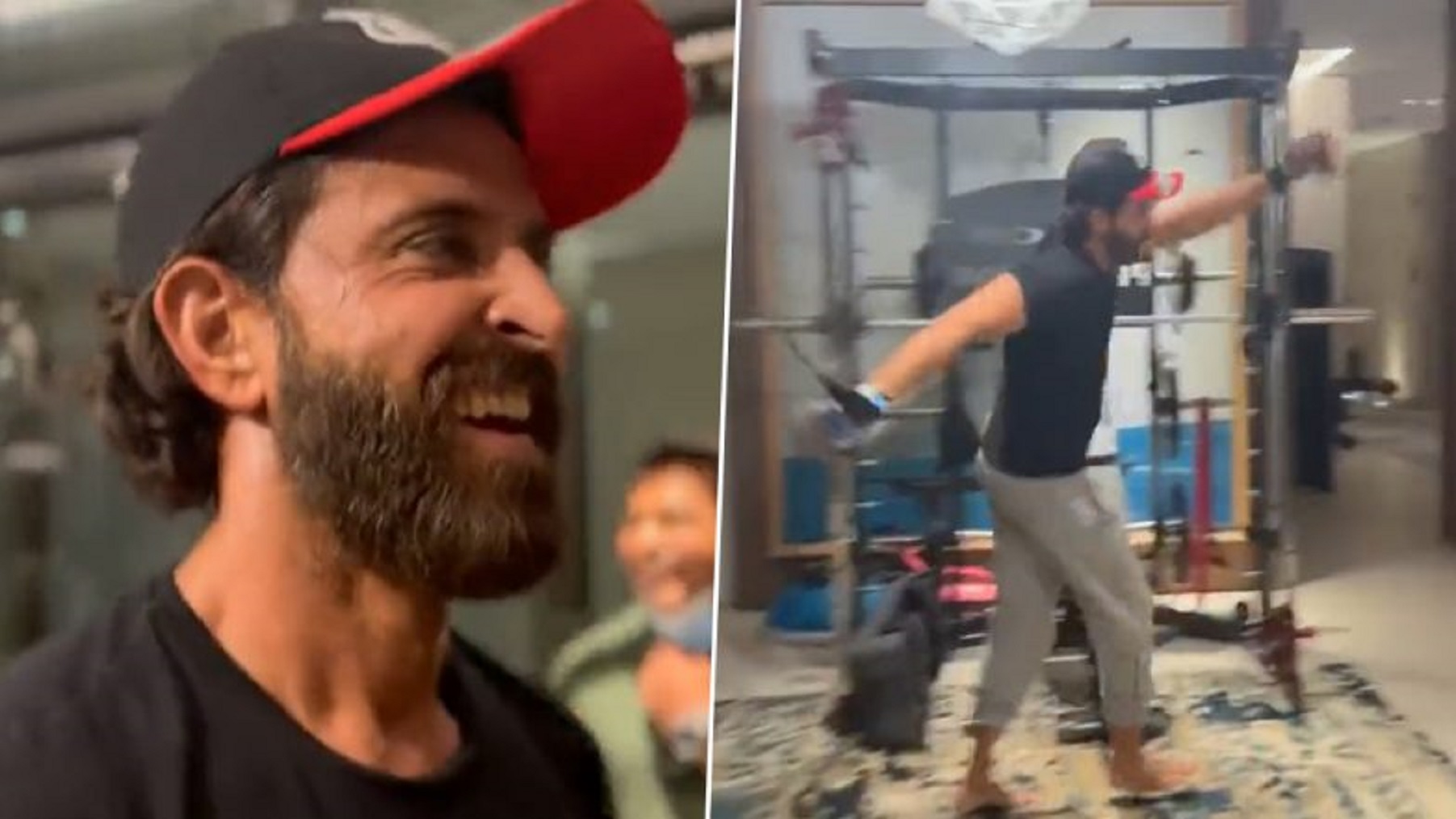 Hrithik Roshan Breaks Into Garba Dance On 80’s Bollywood Music In The Middle Of His Gym Workout, The Goofy Video Goes Viral