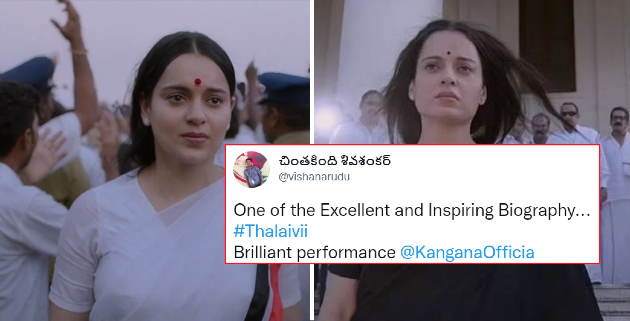 Kangana Ranaut Wins ‘Best Actress’ Award For Thalaivii At South Indian International Movie Awards