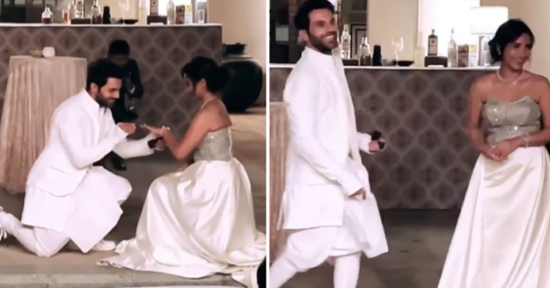 Rajkumar Rao Wedding Celebrations: Actor Goes Down On His Knees To Propose Patralekhaa, Wedding Festivities At Full Swing [Video]