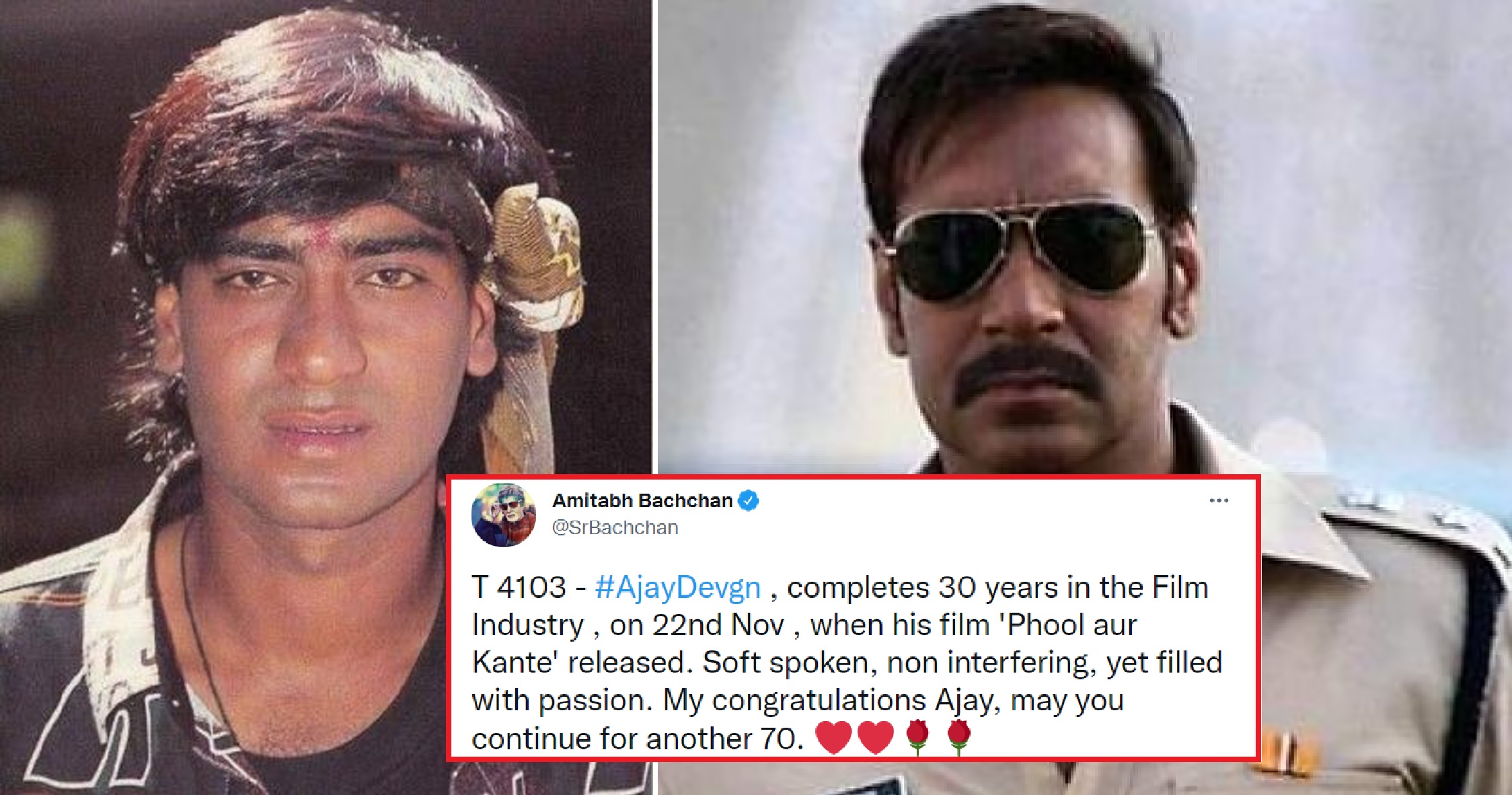Ajay Devgn Completes 30 Years In Movies: Amitabh Bachchan, Akshay Kumar And  More Congratulate Him!