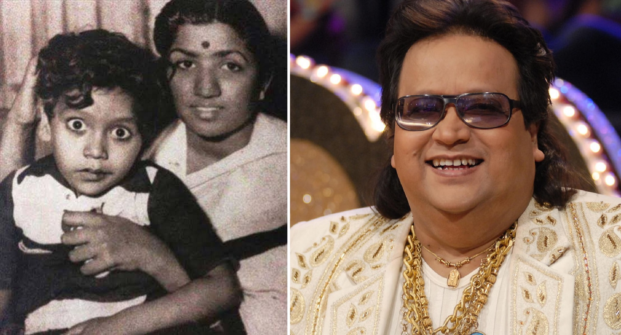 Lata Mangeshkar Shares Old Picture Of Bappi Lahiri Sitting On Her Lap, To Wish Him On His 69th Birthday