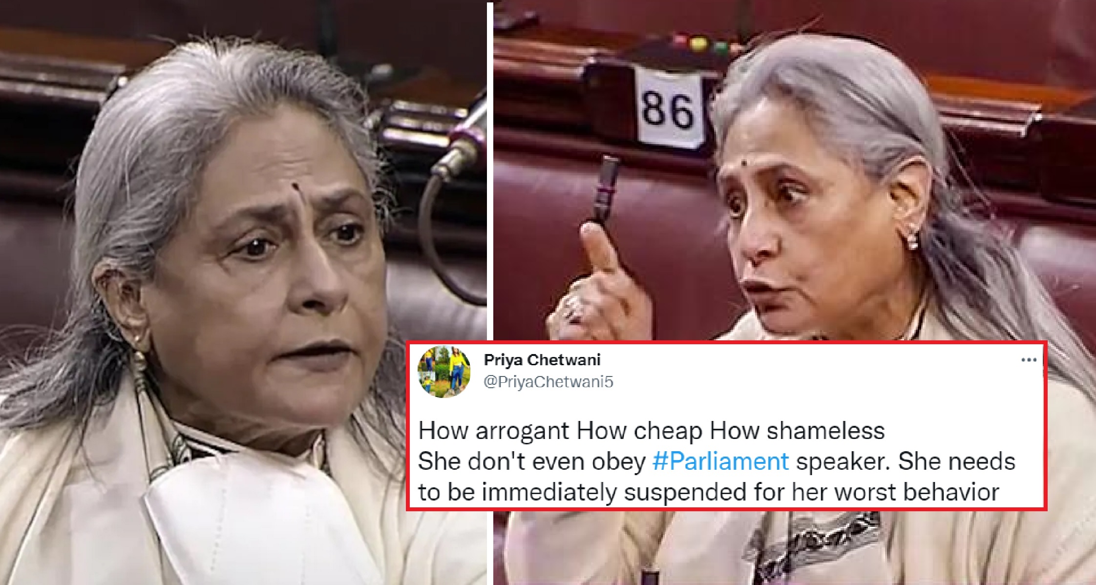 Jaya Bachchan Receives Backlash For Her ‘I Curse You’ Outburst In Rajya Sabha, Here Are Some Twitter Reactions