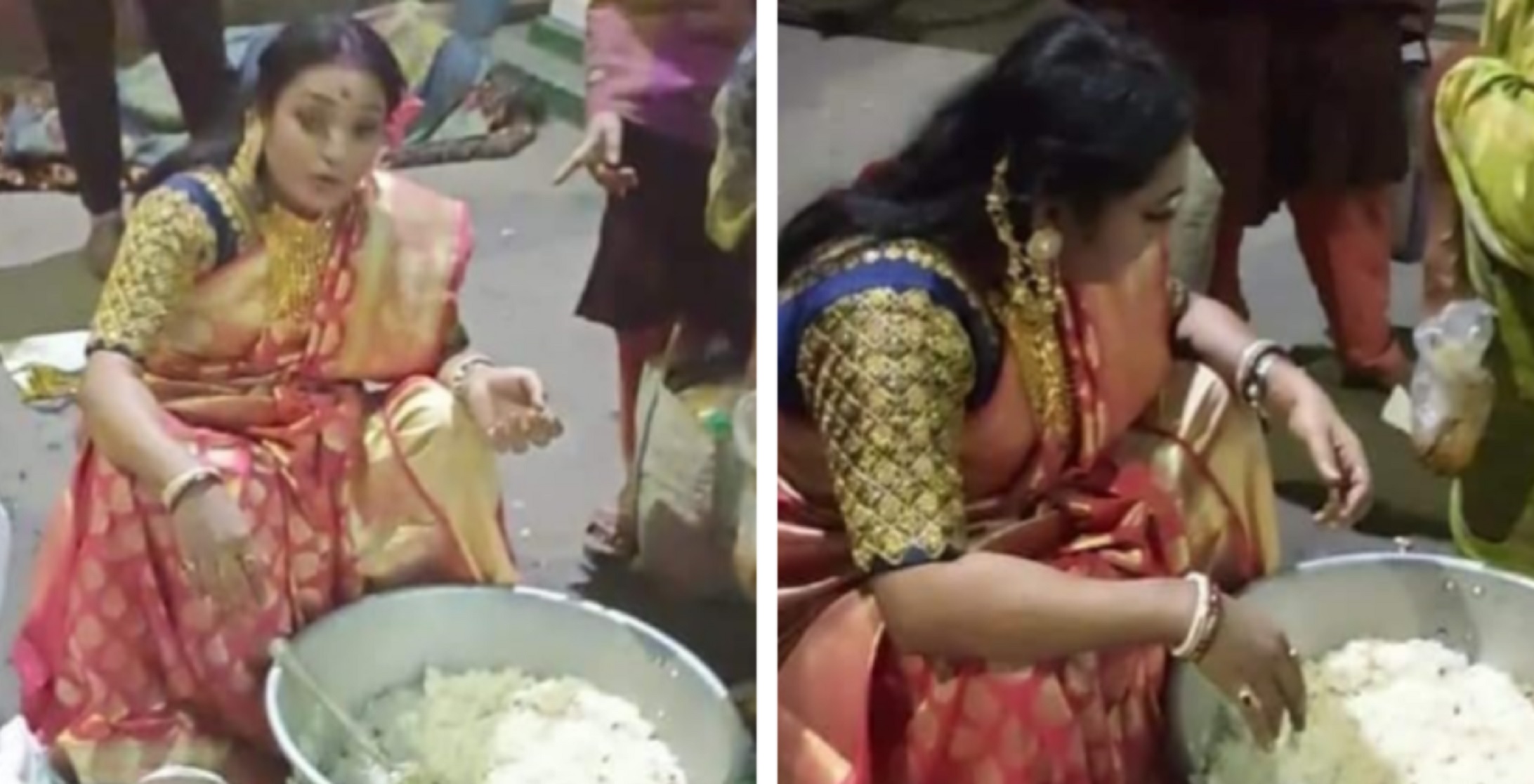 Woman Distributes Leftover Food From Brother’s Wedding To The Poor And Needy, Story Goes Viral