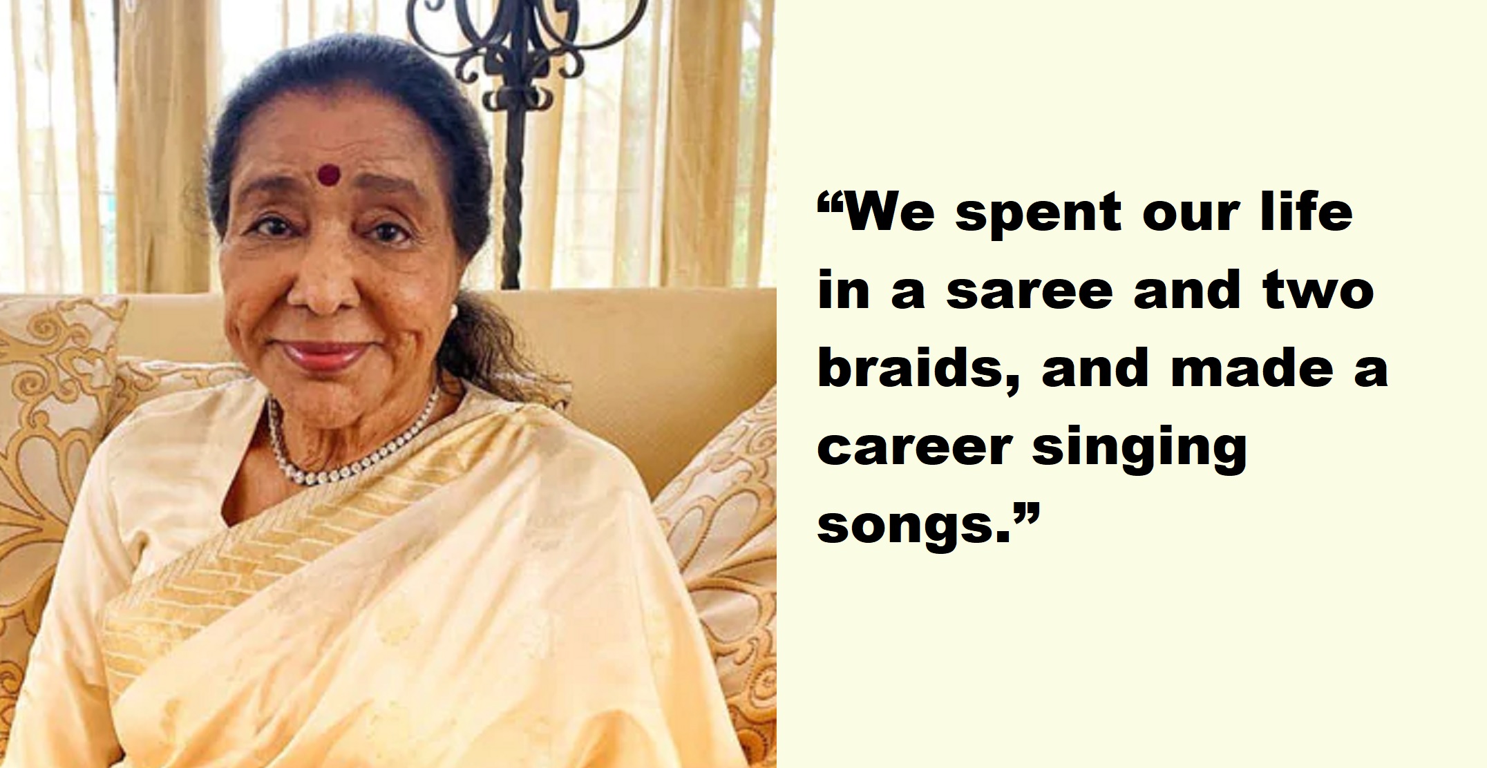 Asha Bhosle Criticizes Today’s Talent Shows For Focusing On ‘Fashion’ Rather Than ‘Singing’