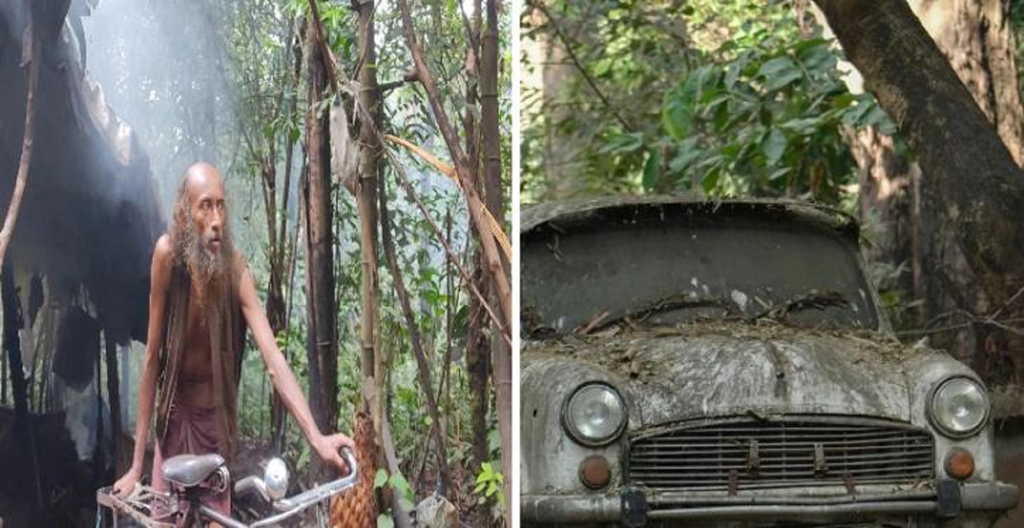 This Karnataka Man Has Been Living In A Car Parked In Jungle For Over 17 Years Now