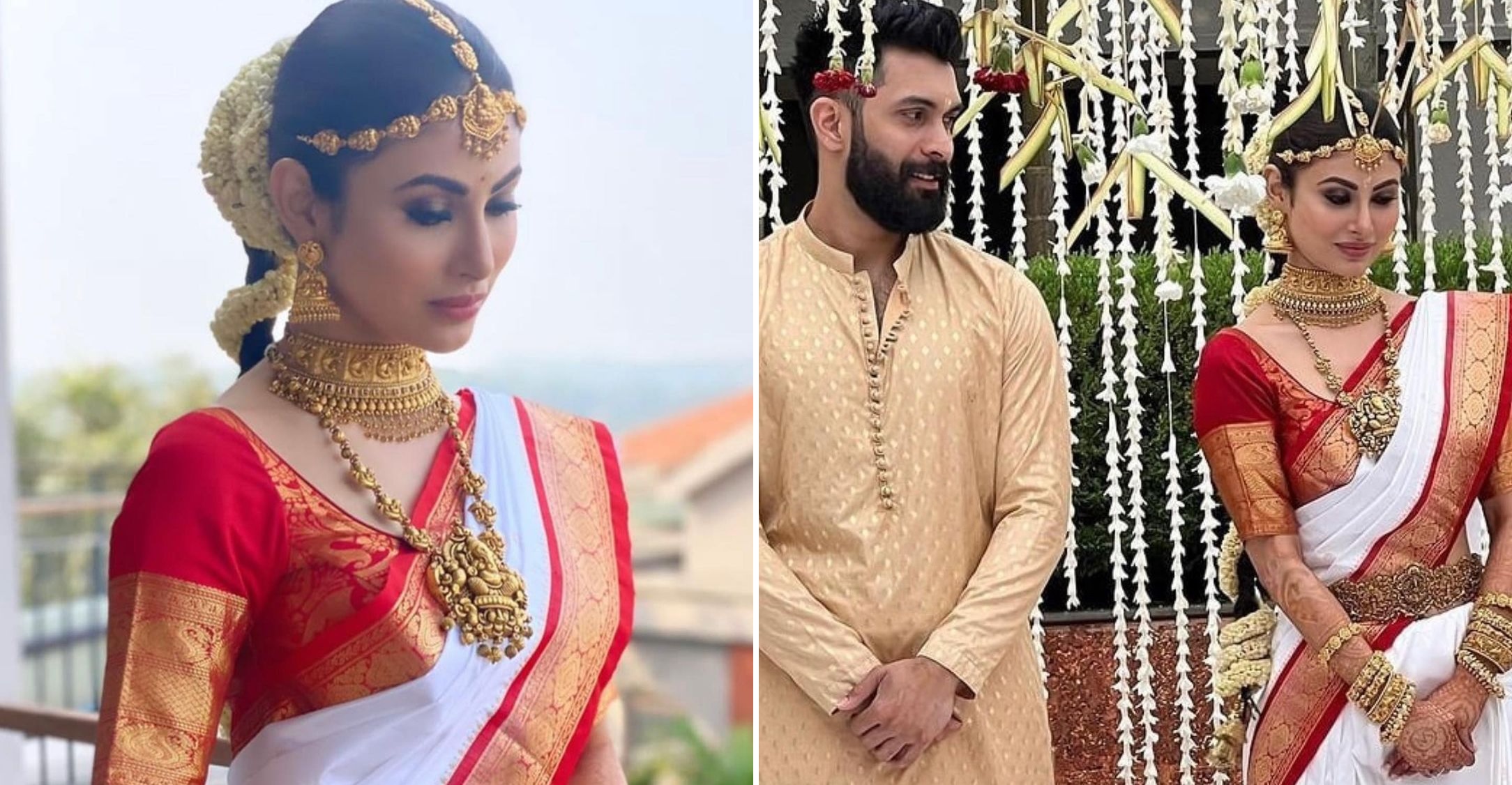 Mouni Roy Married To Suraj Nambiar: See Pics From Their Malayali Afternoon Wedding