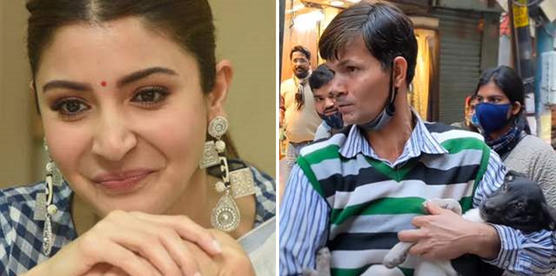 Man Called ‘Pagal’ For Helping Stray Dog, His Response Goes Viral & Receives Applause From Anushka Sharma